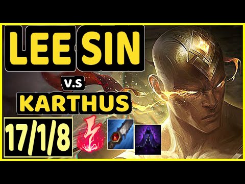 CANYON (LEE SIN) vs KARTHUS - 17/1/8 KDA JUNGLE CHALLENGER GAMEPLAY - KR