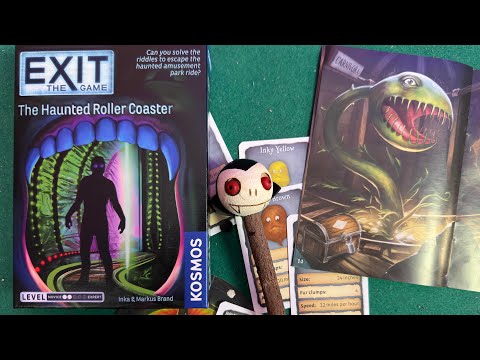 Let's Play!  The Haunted Roller Coaster - Exit Escape Room Game Play Through
