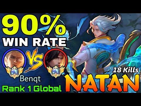 18 Kills Natan 90% Win Rate VS Top Global YSS - Top 1 Global Natan by Benqt - Mobile Legends