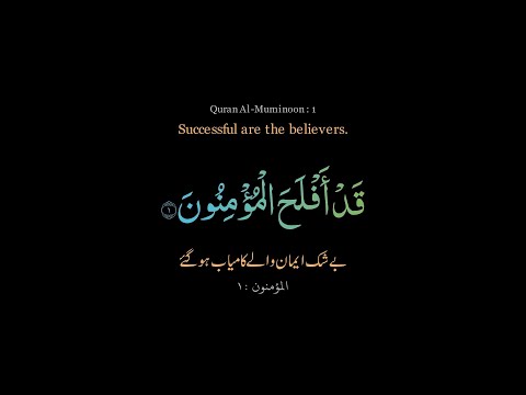 Successful are the believers. | The Quran | #Quran #Surah #Muminoon #success #successful