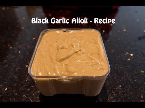 Best Black Garlic Aioli Mayo Recipe using Kitchenaid - How To | 4K