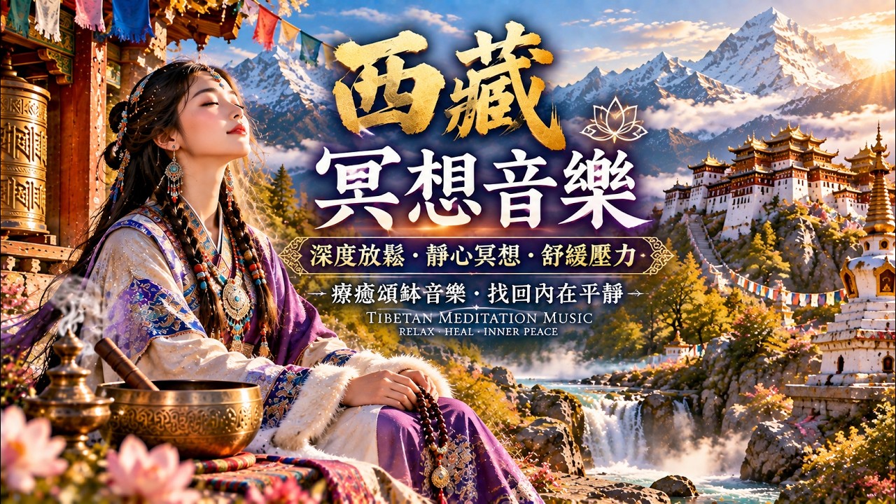 西藏冥想音樂｜深度放鬆・靜心冥想・舒緩壓力｜療癒頌缽音樂・內在平靜 | Tibetan Meditation Music