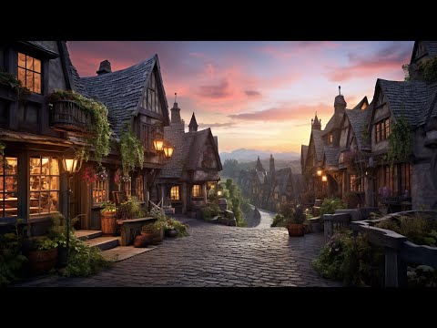 Dawn of Enchantment: A Magical Sunrise in Hogsmeade