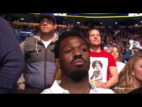 Jon Jones No Reaction to Cormier vs Johnson (UFC 210) HILARIOUS