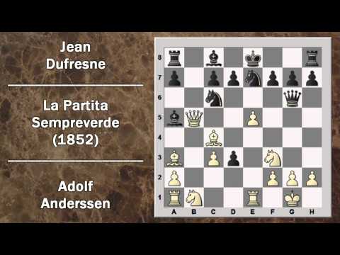 Partite Commentate di Scacchi 14- Anderssen vs Dufresne - La Partita Sempreverde - 1852