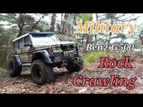 Military BENZ G500 Rock Crawling