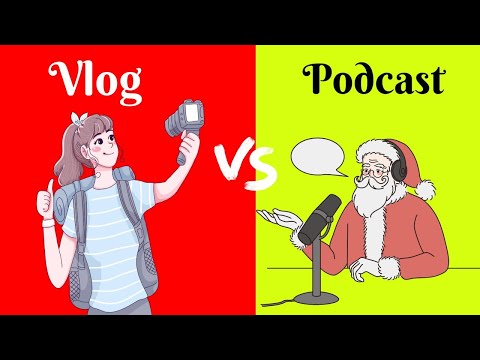 Top 5 Difference between vlog and podcast | vlog VS podcast