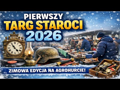 Pierwszy Targ Staroci 2026 w Rzeszowie ❄️ Zimowa edycja na Agrohurcie | Skarby z dawnych lat