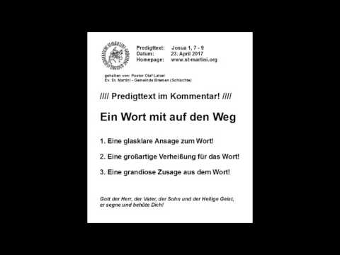 23.04.2017 - Ein Wort mit auf den Weg