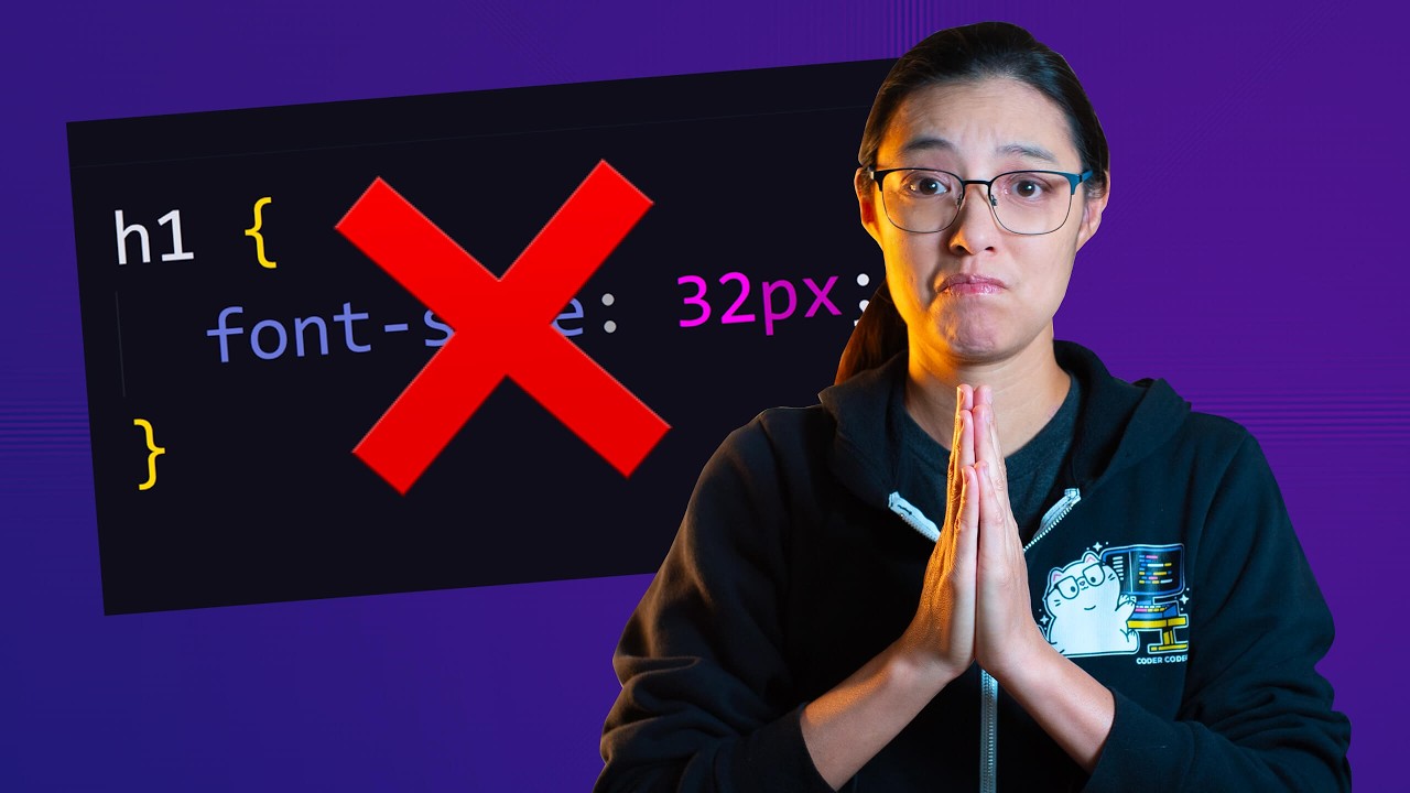 Please stop using px for font-size.