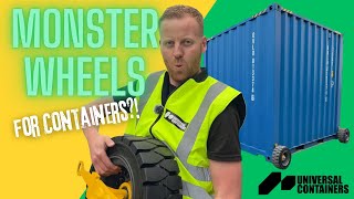 MONSTER WHEELS for Shipping Containers?! 🤯 (They Actually Work!)