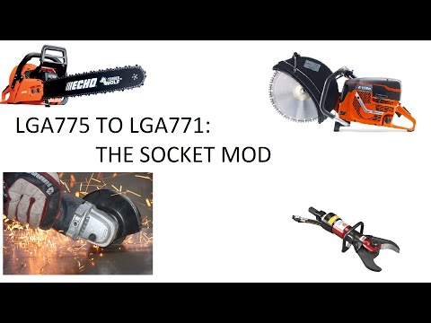 LGA775 TO LGA771 Socket Mod