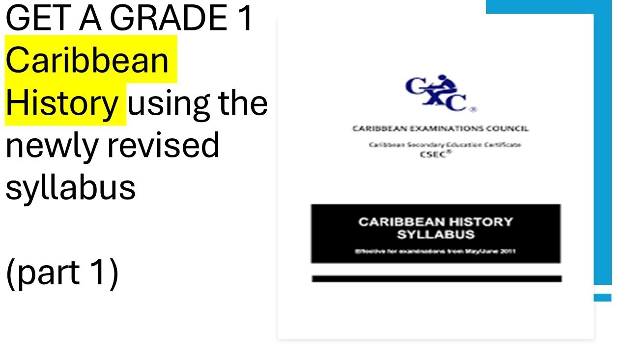 CXC CARIBBEAN HISTORY REVISION(Part 1)