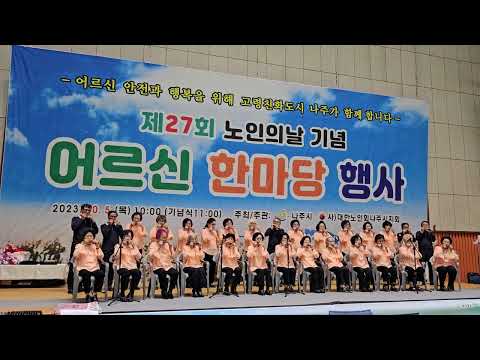 나주시중부노인복지관 하모니카팀 공연(제 27회 노인의날 기념 어..