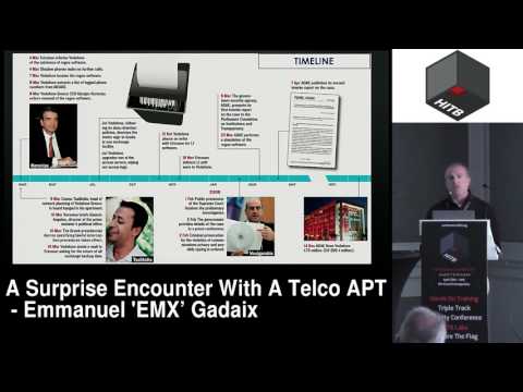 #HITB2017AMS COMMSEC D2 - A Surprise Encounter With A Telco APT - Emmanuel 'EMX' Gadaix