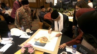Soetrisno Bachir Beli Lukisan Bergambar Ma'ruf Amin Seharga Rp125 Juta