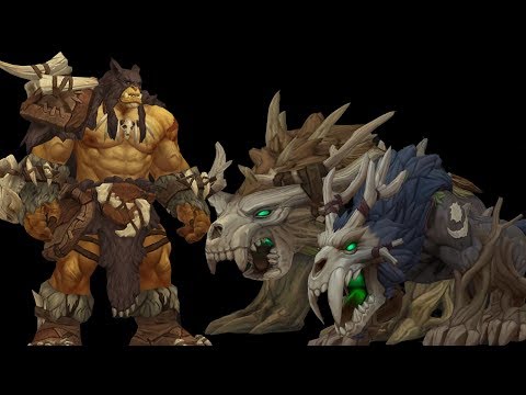 Battle For Azeroth | Kul Tiran Druid Bear/Cat Forms | New Rexxar Model