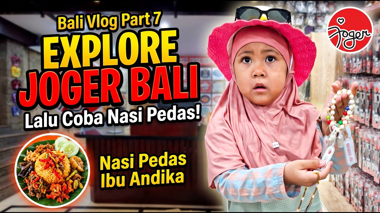 BALI Vlog Part 7 - UPDATE KUTA BALI, Pabrik Kata-Kata JOGER dan Kuliner NASI PEDAS BU ANDIKA
