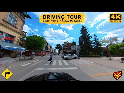 DRIVING TOUR - Street view city RESEN, Macedonia 🇲🇰 (2022) 【4K】 VW Golf 5 2.0 GT Sport (POV)