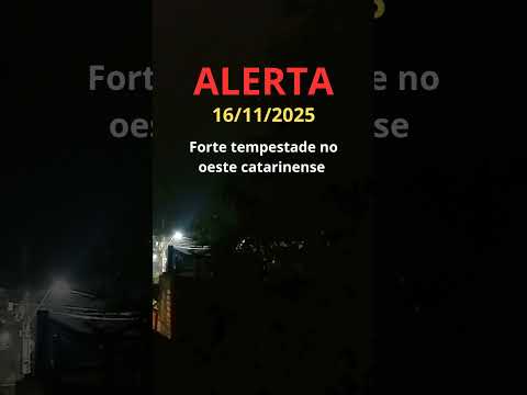 Possível tornado se formando no oeste catarinense nas cidades de Campo Erê e São Lourenço do Oeste