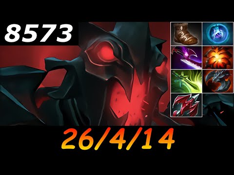 Dota 2 Shadow Fiend 8573 MMR 26/4/14 (Kills/Deaths/Assists) Ranked Full Gameplay
