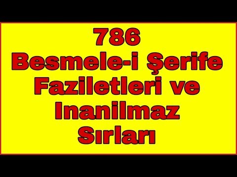 786 Besmele-i Şerife Fazileti ve İnanılmaz Sırları ❤️ EŞLER ARASI SEVGİ MUHABBET İÇİN ❤️