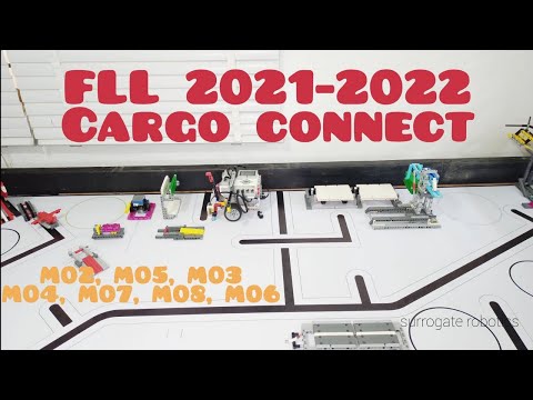 FLL Cargo Connect Robot Game Solution Test 1 (Ideas for missions on the North side)