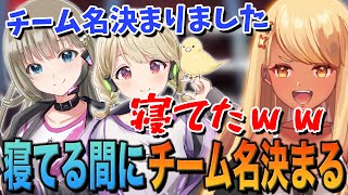 チーム名、寝てる間に決まってしまうw(英リサ、小雀 とと)【ぶいすぽっ!神成きゅぴ切り抜き】