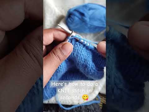 Learn ' HOW TO KNIT ?' in seconds ☺️😅#knitting