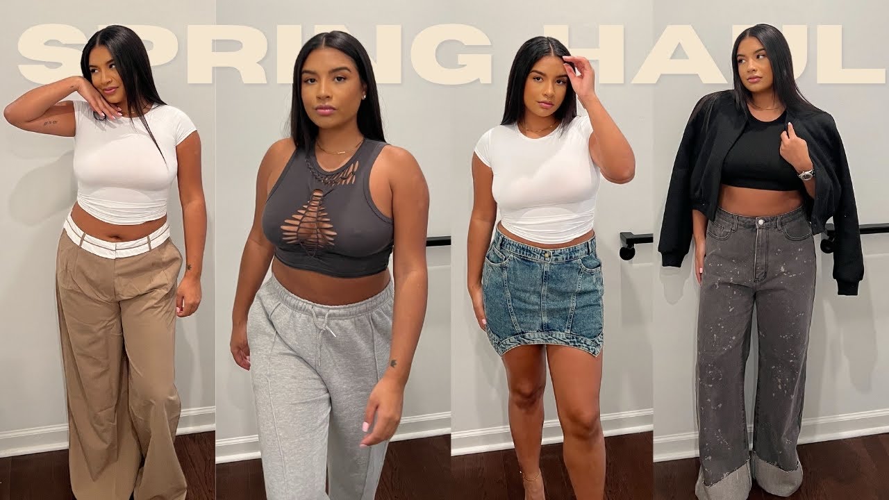 HUGE SPRING PRETTY LITTLE THING HAUL | CLOSET REFRESH + UPDATE!