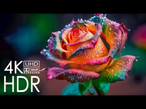 😱Macro Flowers 4K HDR 60fps Dolby Vision💯