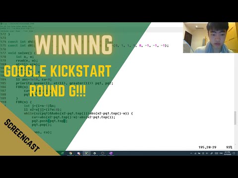 Winning Google Kickstart Round G 2020