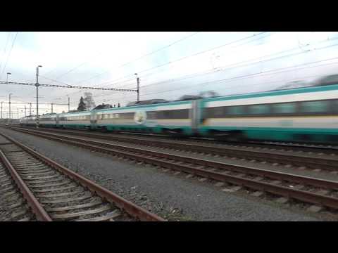 EJ 680.006 Pendolino jako vlak SC 509 Pendolino za vlakem EC 125