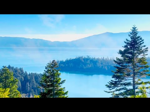 "Awakening" Liquid Mind,  4k RELAXING LAKE, OCEAN and CLOUDS VIDEO