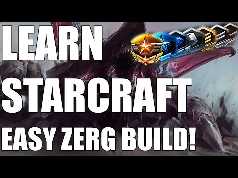 Learn Starcraft - Zerg Beginner Build Guide & Gameplan! [2018]