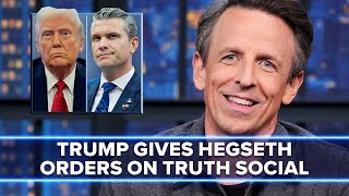 Download lagu Trump Gives Pete Hegseth Orders via Truth Social mp3 Download lagu Trump Gives Pete Hegseth Orders via Truth Social mp3