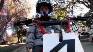 preview picture of video 'Caden riding his Razor MX500 (9-18-2012)'