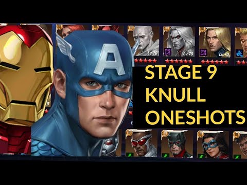 Oneshotting Stage 9 Knull With ALL CHARACTERS - Marvel Future Fight