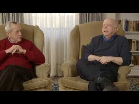 Thumbnail of the video: André Gregory and Wallace Shawn Talk with Fran Lebowitz