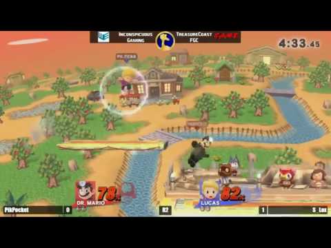 TCM3 R2.) PikPocket (Olimar, Dr Mario) VS S_Lox (Lucas) - Smash 4 Wii U