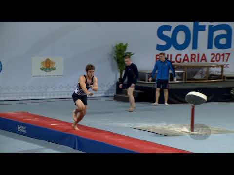 ROMAKHOV Alexandr (KAZ) - 2017 Trampoline Worlds, Sofia (BUL) - Qualification Tumbling Routine 1