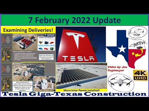 Tesla Gigafactory Texas 7 February 2022 Cyber Truck & Model Y Factory Construction Update (07:30AM)