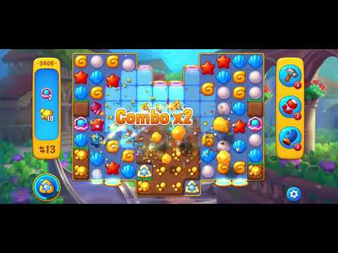 Fishdom level 3406 with free bombs