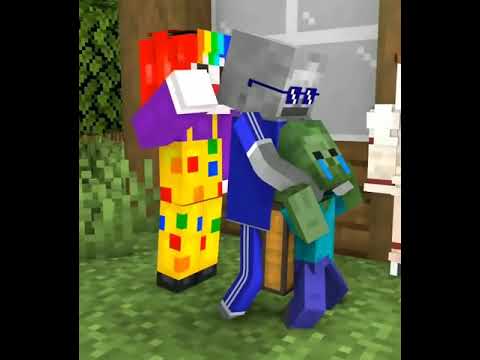 Monster School Baby Zombie Boy and Bad Gangster   Minecraft Animation shorts version #Shorts