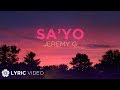 Sa'yo - Jeremy G x KIKX (Lyrics)