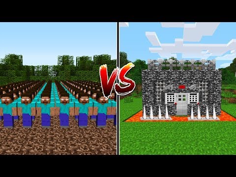 1000 HEROBRİNE VS DÜNYANIN EN GÜVENLİ EVİ - Minecraft