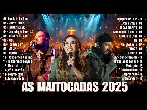 As Melhores Músicas Gospel, Top 50 Louvores de Adoração 2025,HINOS - Fernandinho, Gabriela Rocha,...