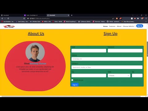Make a Responsive WEBSITE using HTML CSS and BOOTSTRAP 5 | Learn Coding