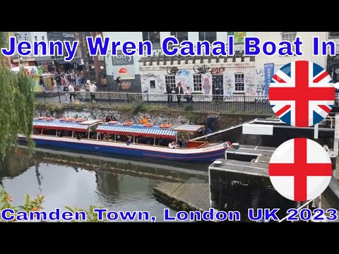 Jenny Wren Canal Boat In Camden Town, London UK 2023