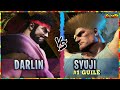 SF6 ▰ Ryu ( Darlin ) Vs. Ranked #1 Guile ( Syuji )『 Street Fighter 6 』